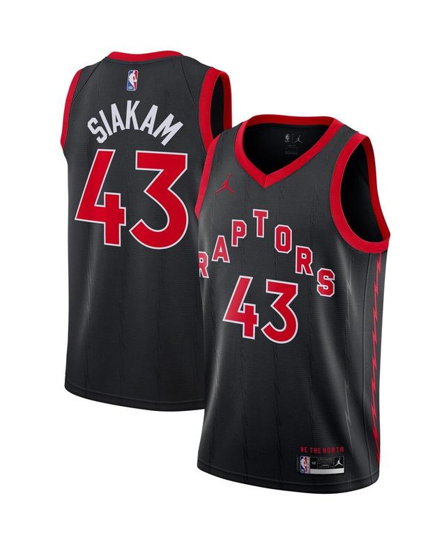 Mens Jordan Pascal Siakam Black Toronto Raptors 2020/21 Swingman Jersey - Statement Edition - Black Product Image