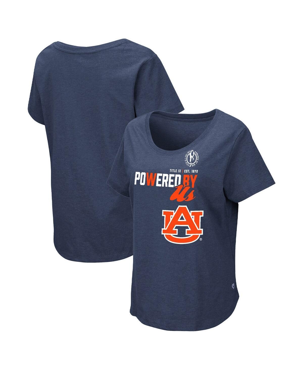 Womens Colosseum Heathered Navy Auburn Tigers PoWered By Title Ix T-shirt Product Image