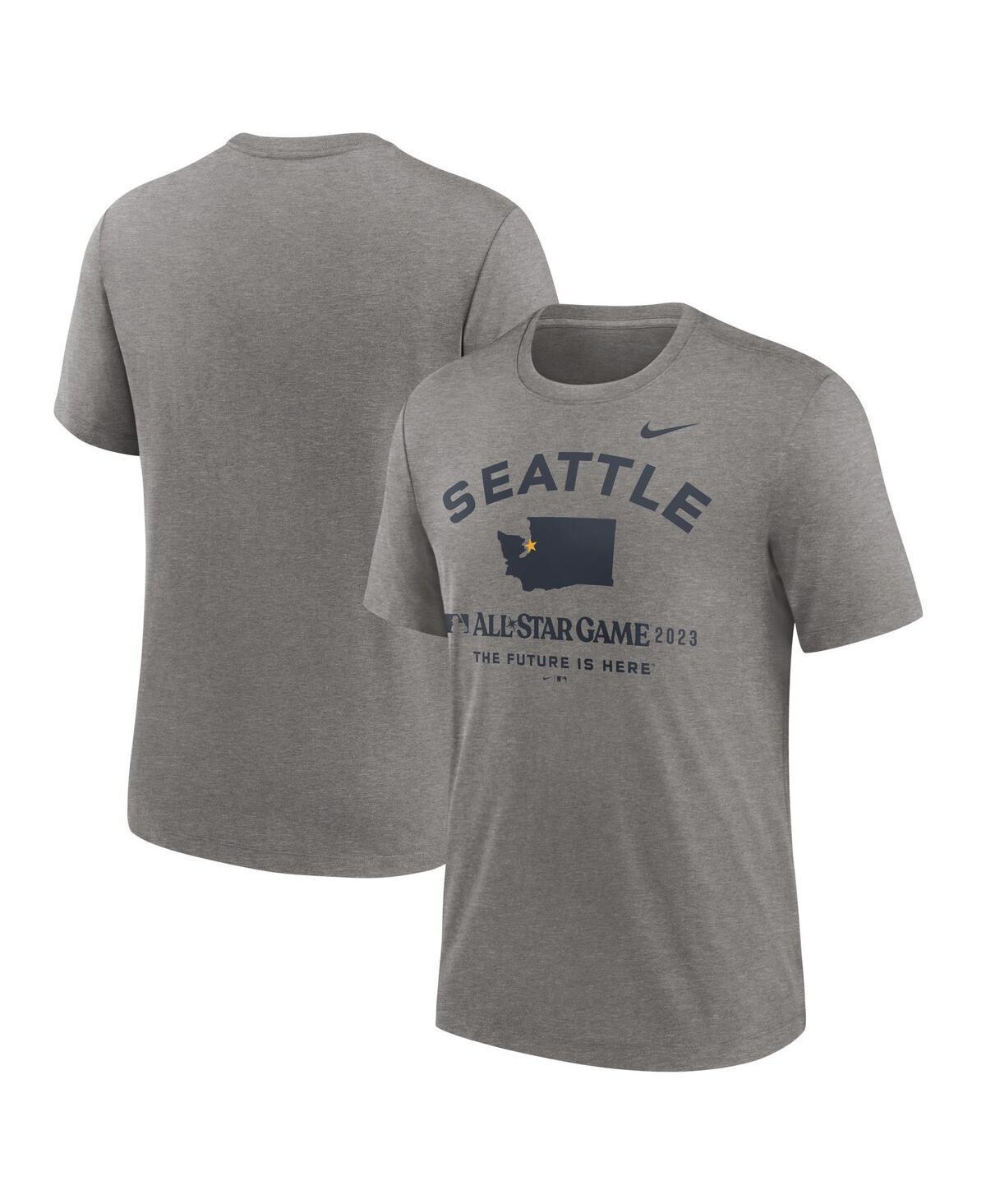 Men's Nike  Heather Gray 2023 MLB All-Star Game Tri-Blend T-Shirt Product Image