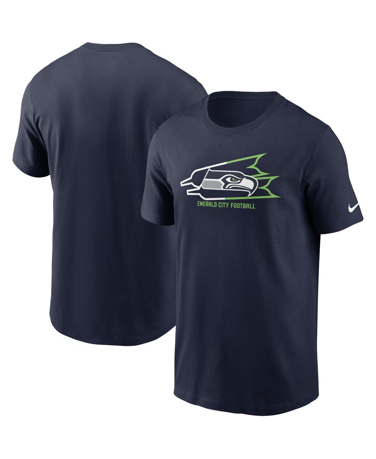 Mens Nike College Navy Seattle Seahawks Essential Local Phrase T-shirt Product Image