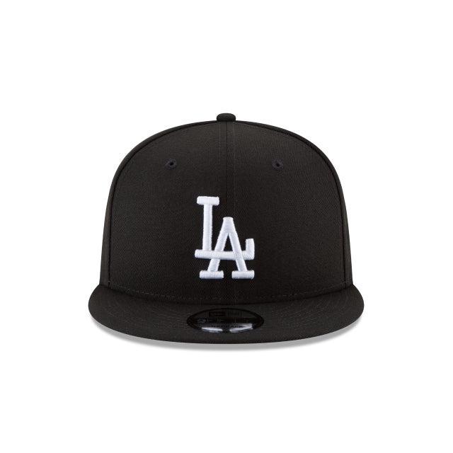 Los Angeles Dodgers Basic Black and White 9FIFTY Snapback Hat Male Product Image