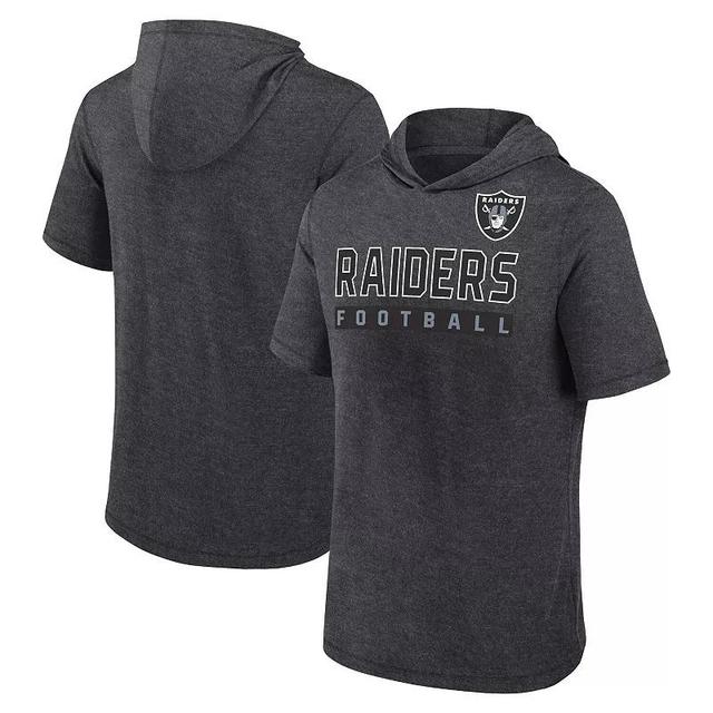 Mens Fanatics Branded Las Vegas Raiders Short Sleeve Pullover Hoodie Product Image