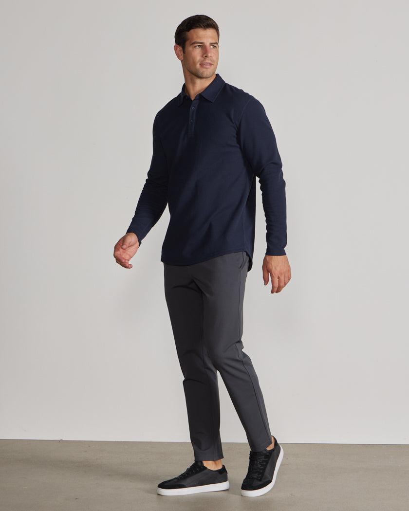 Thermal Long Sleeve Polo Product Image