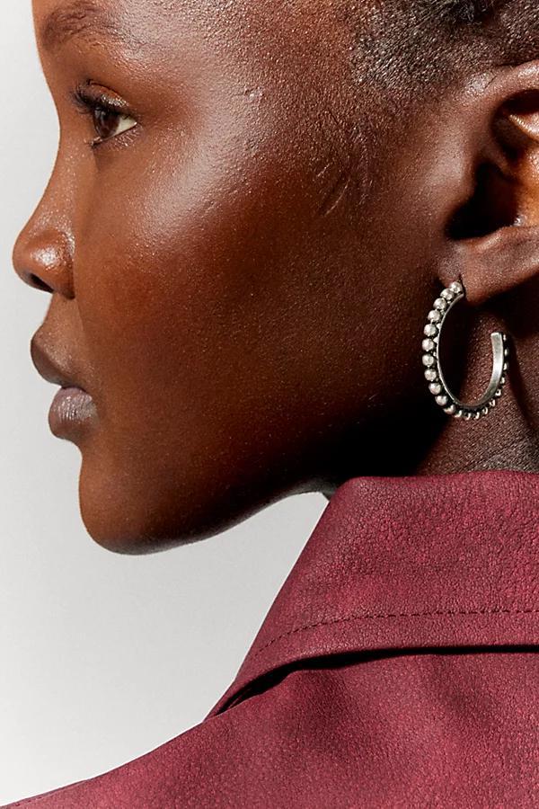 Silence + Noise Ball Hoop Earring Womens at Urban Outfitters Product Image