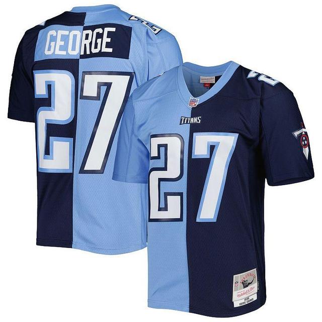 Mens Mitchell & Ness Eddie George /Light Blue Tennessee Titans 1999 Split Legacy Replica Jersey Product Image