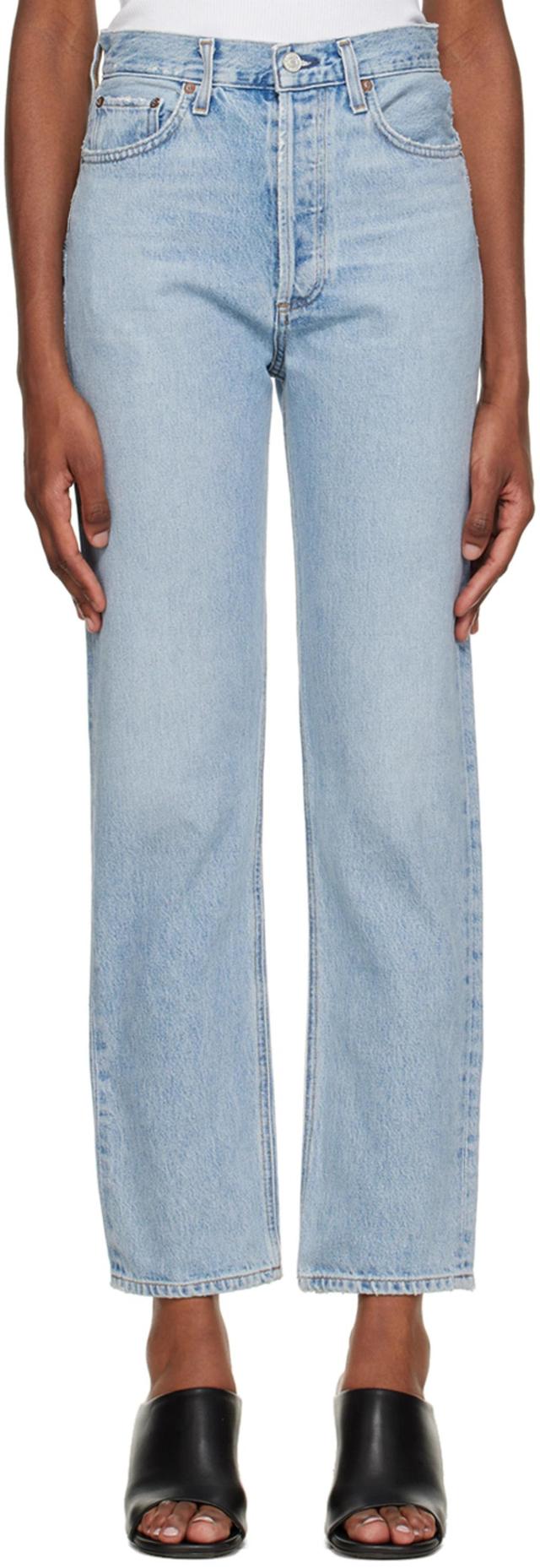 '90s Pinch High-waisted Jean - Flashback In Blue Product Image