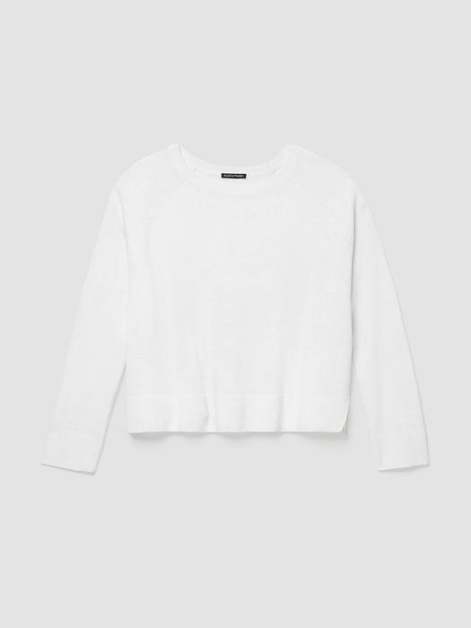 Organic Linen Cotton Raglan-Sleeve Top Product Image