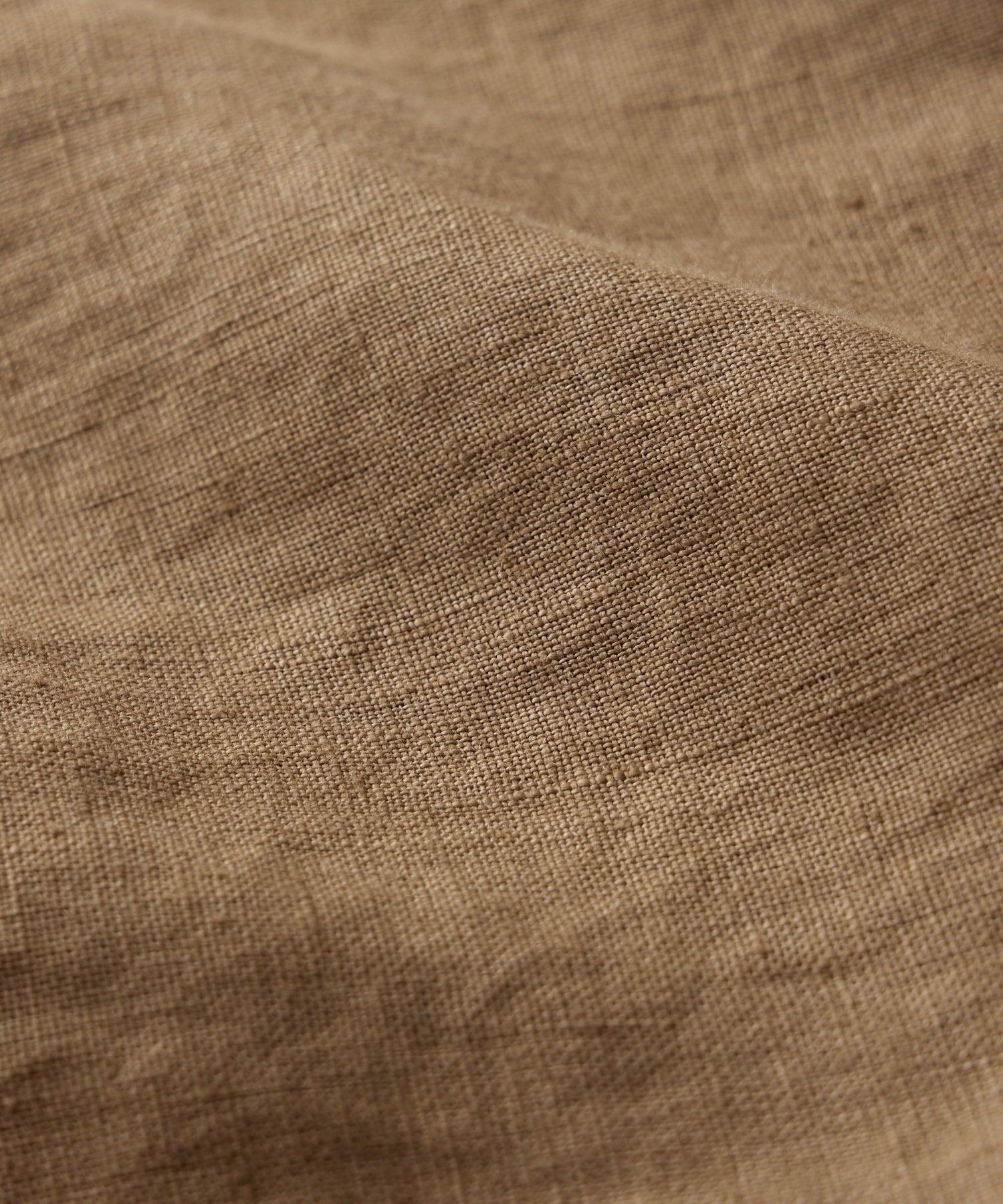 Slim Fit Sea Soft Irish Linen Shirt in Vintage Brown Product Image