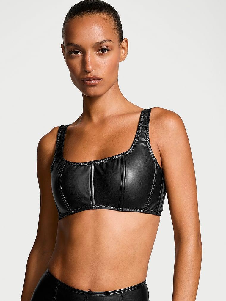 Faux Leather Mini Corset Top product image