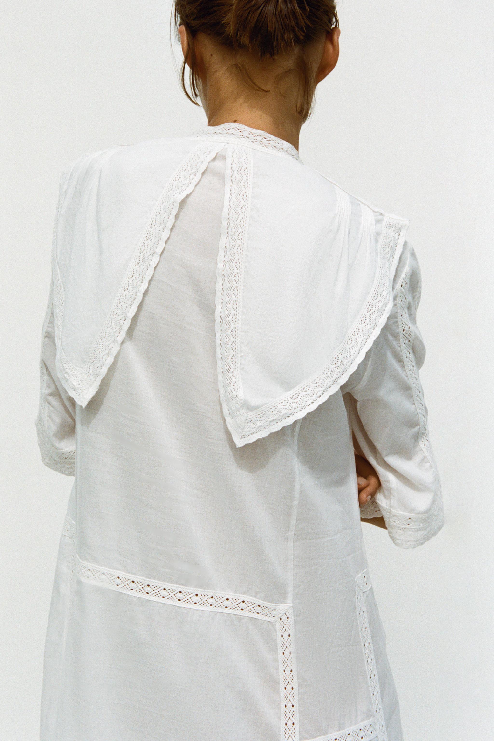 LACE INSERT NIGHTDRESS DRESS Product Image