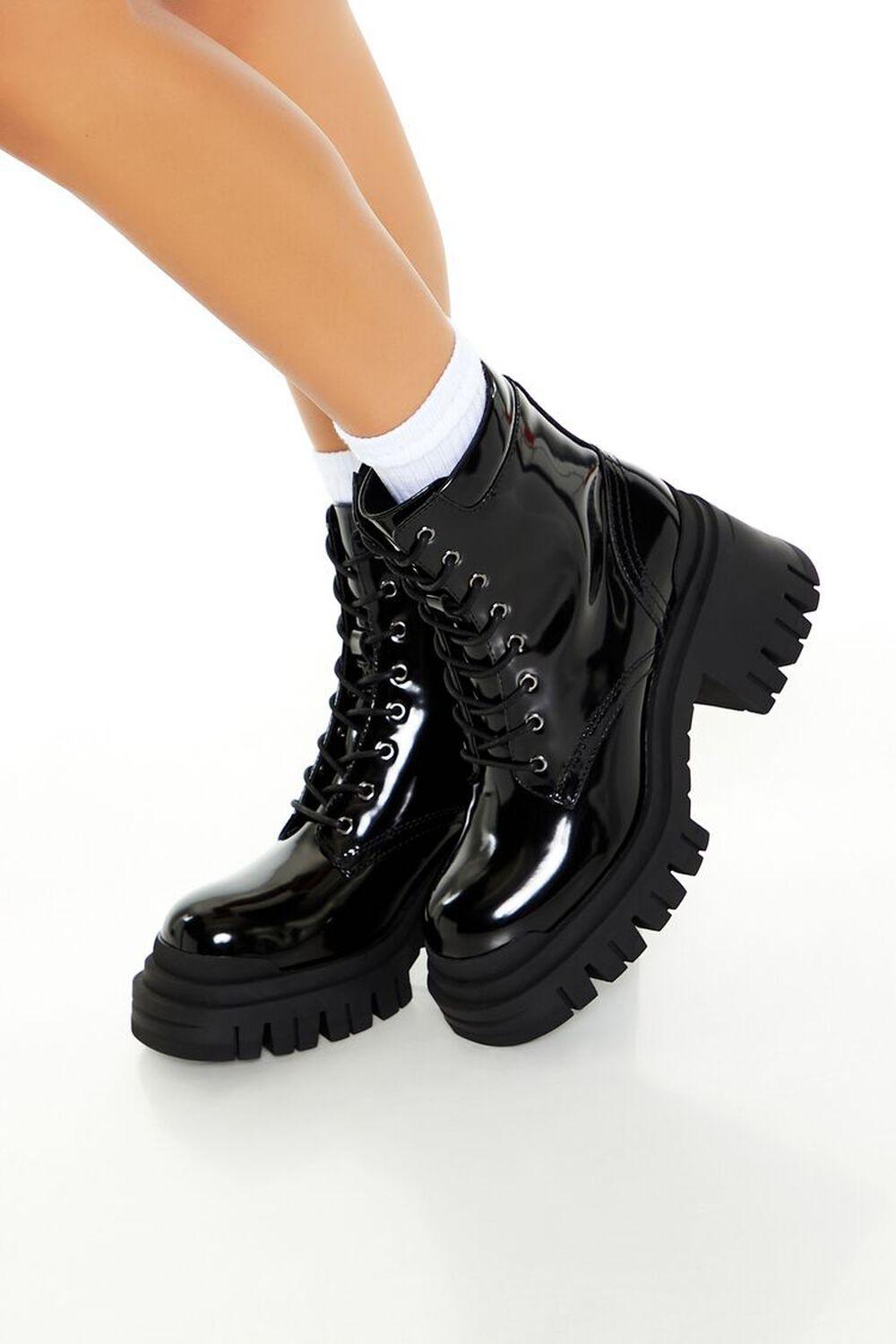 Lug-Sole Combat Boots | Forever 21 Product Image