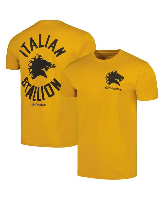 Mens Contenders Clothing Gold Rocky Stallion Entrance T-shirt Product Image