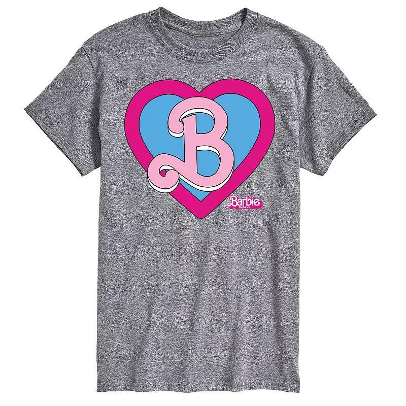 Big & Tall Barbie The Movie Theatrical Heart Crest Graphic Tee, Mens Product Image