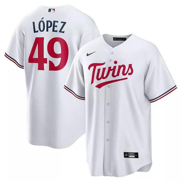 Mens Nike Pablo Lpez Minnesota Twins Home Replica Player Jersey Product Image