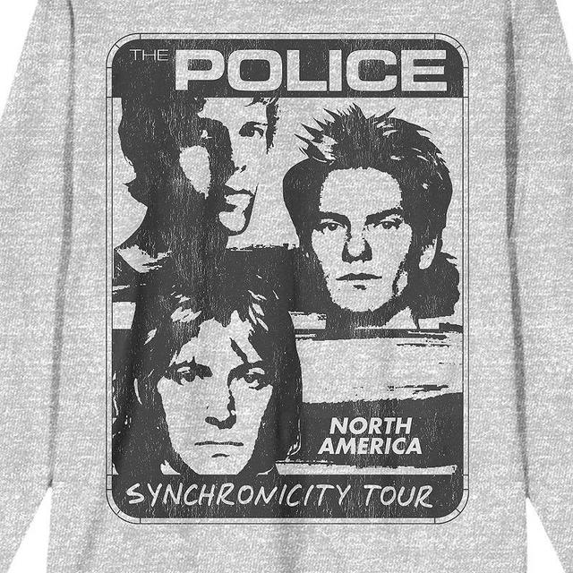 Mens The Police North American Tour Graphic Tee Med Grey Product Image