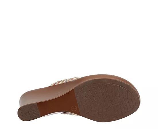 Lauren Blakwell Womens Mahogany Wedge Sandal Product Image