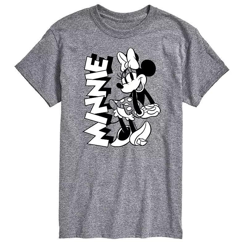 Disney Big & Tall Minnie Tee, Mens White Product Image