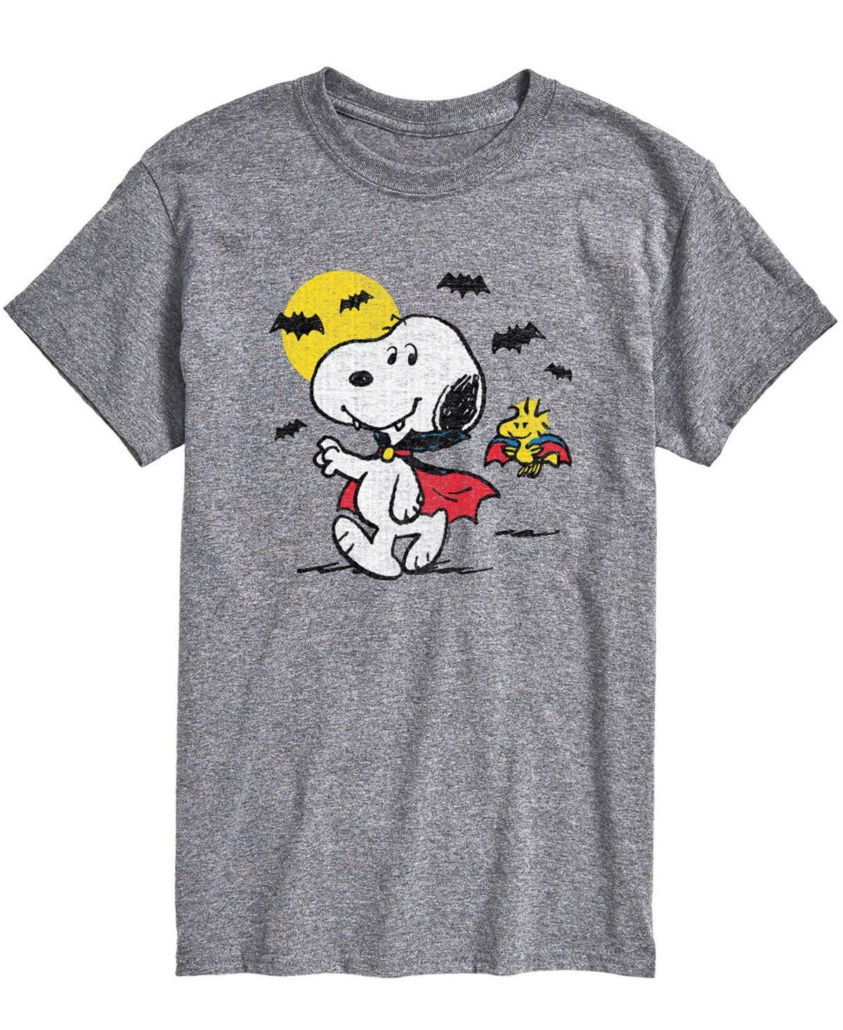 Disney Mens Mickey Minnie Scared Shadows Long Sleeve Tee Med Grey Product Image