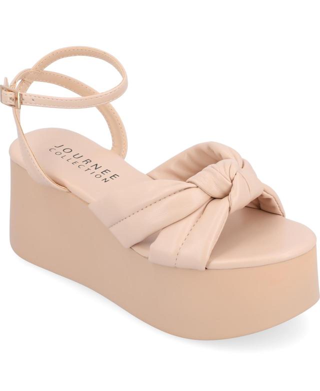 Journee Collection Womens Lailee Platform Sandal Wedges Product Image