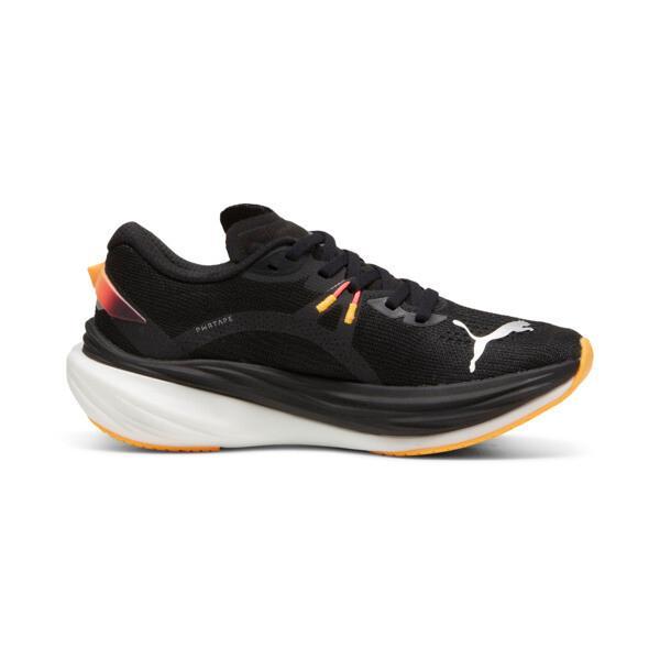 PUMA Deviate NITROâ¢ 3 Women's Running Shoes in Black/Sunset Glow/Sun Stream Product Image