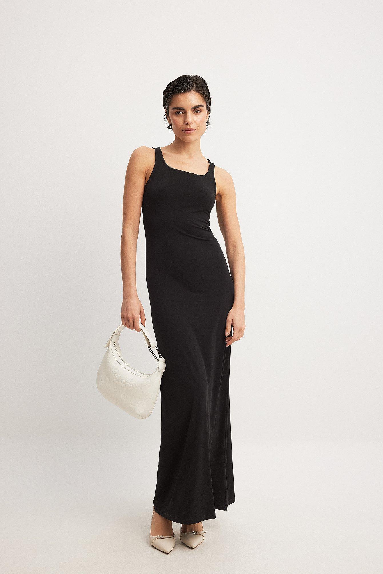 Scooped Neck Maxi Tank Dress Product Image