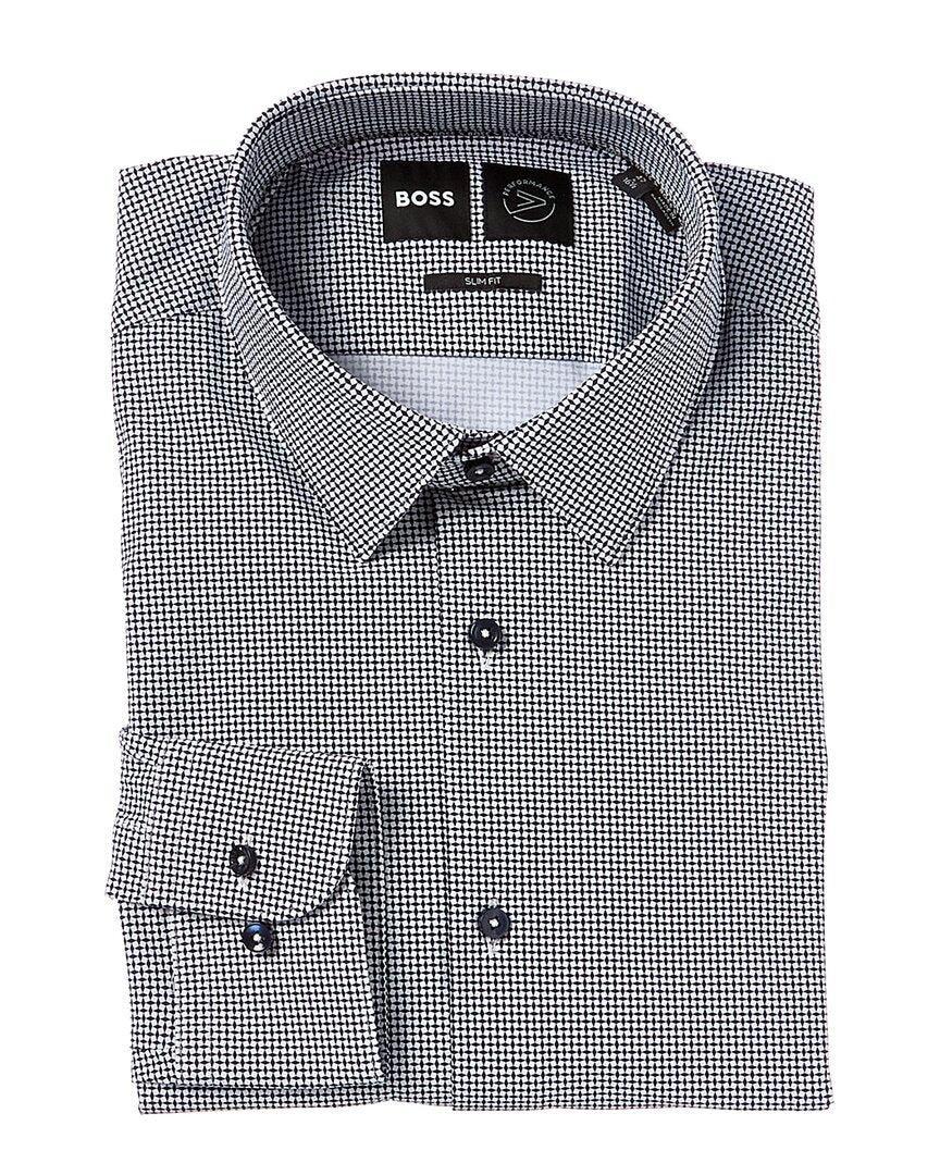 Slim Fit Dress Shirt In White Product Image