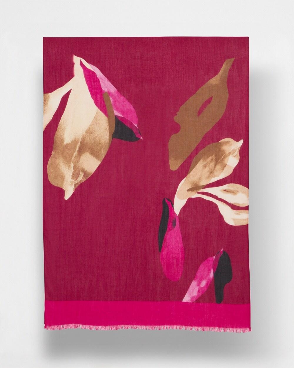 Floral Print Oblong Scarf Product Image