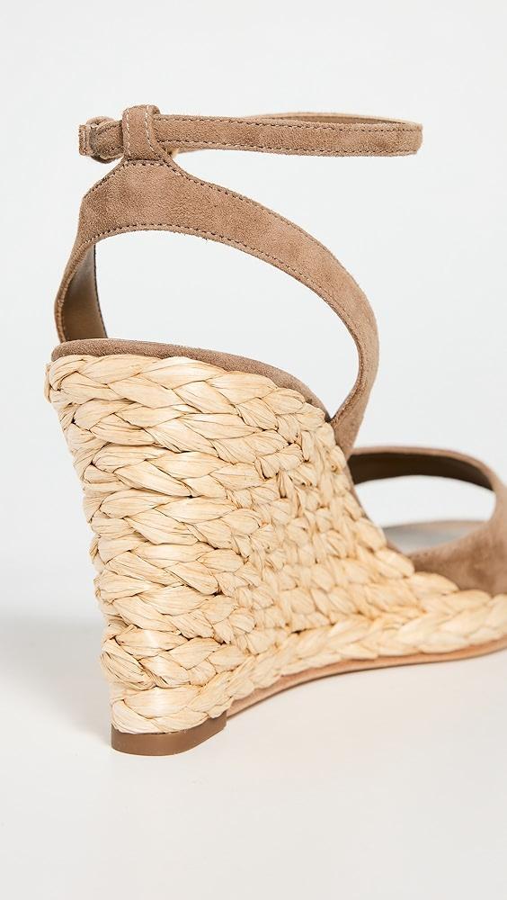 Tory Burch Raffia Wedge Sandals 80mm | Shopbop Product Image