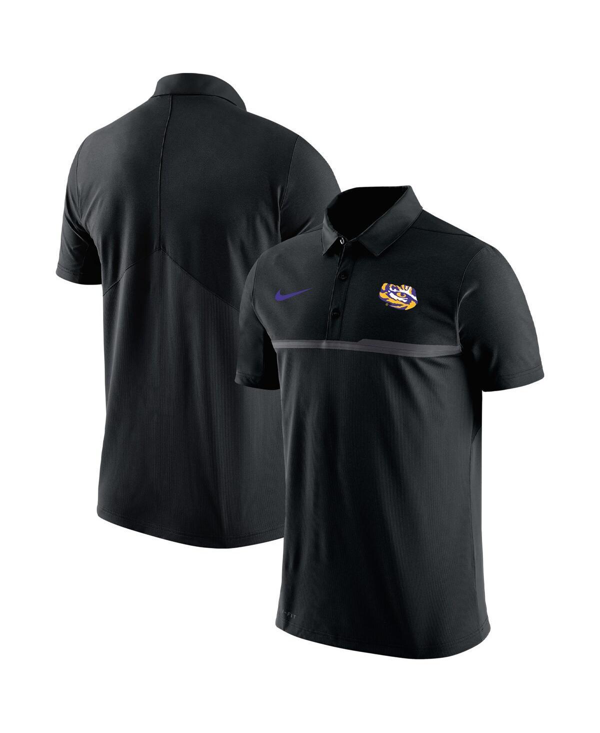 Mens Nike Black Lsu Tigers Coaches Performance Polo Shirt Product Image