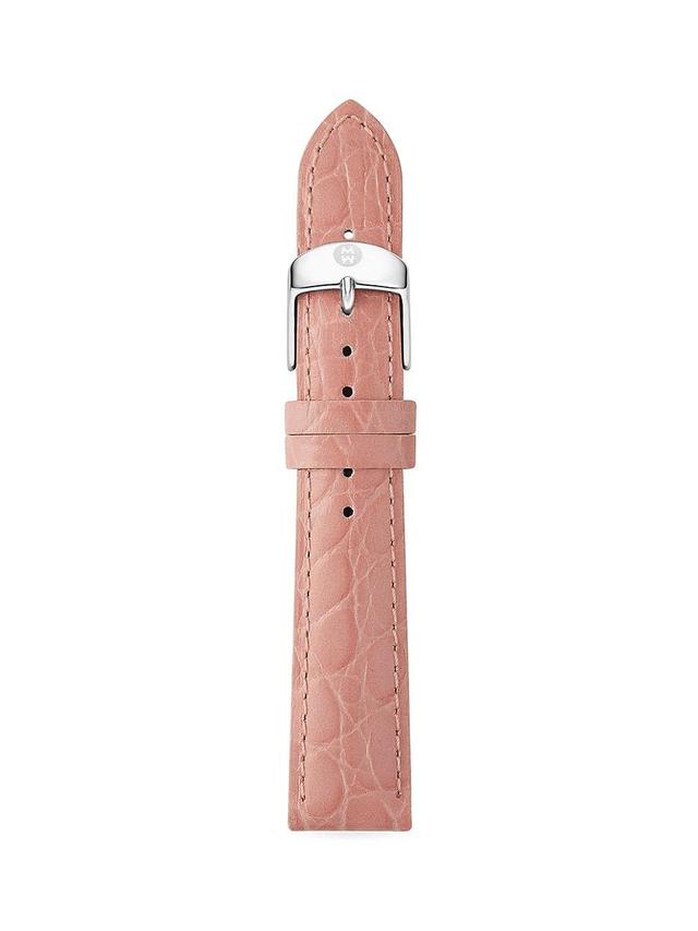 Womens Crocodile-Embossed Leather Strap 16mm Product Image