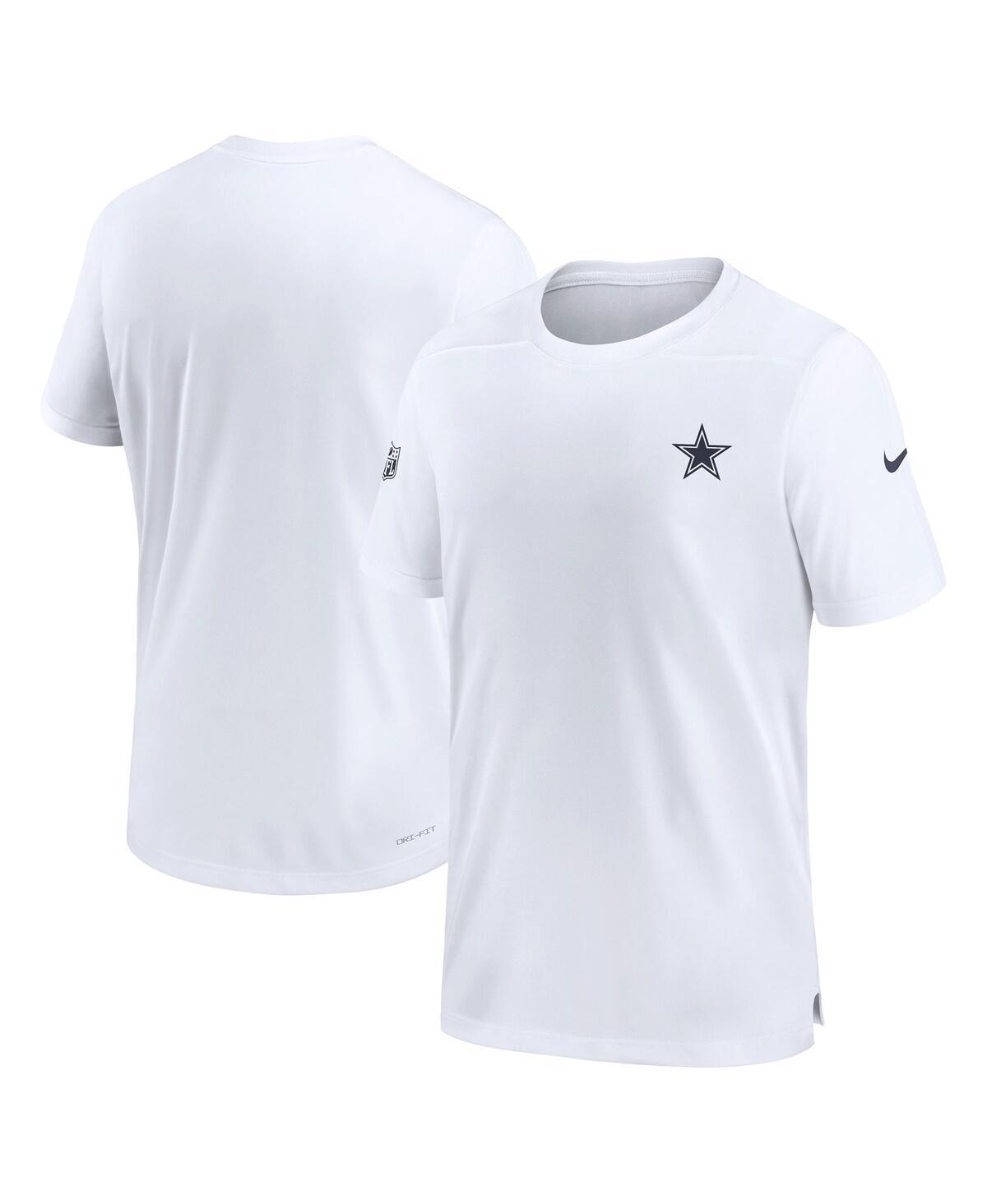 Mens Nike Navy Dallas Cowboys Sideline Coach Performance T-shirt Product Image