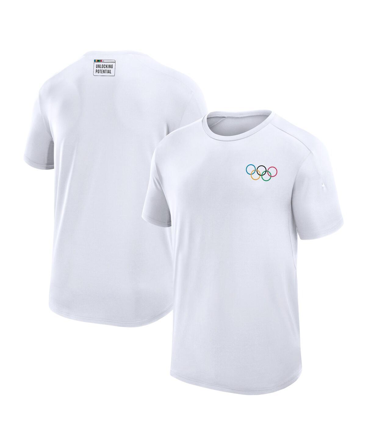 Fanatics Mens White Olympic Games Inspired Stack T-Shirt Product Image