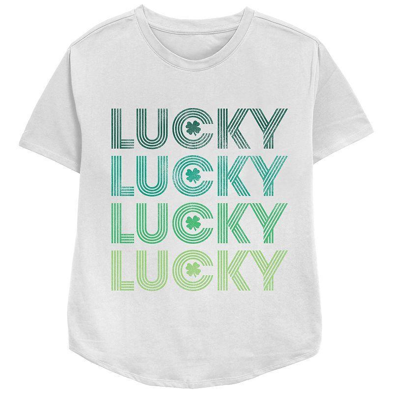 Womens Lucky Four Graphic Tee, Girls Product Image