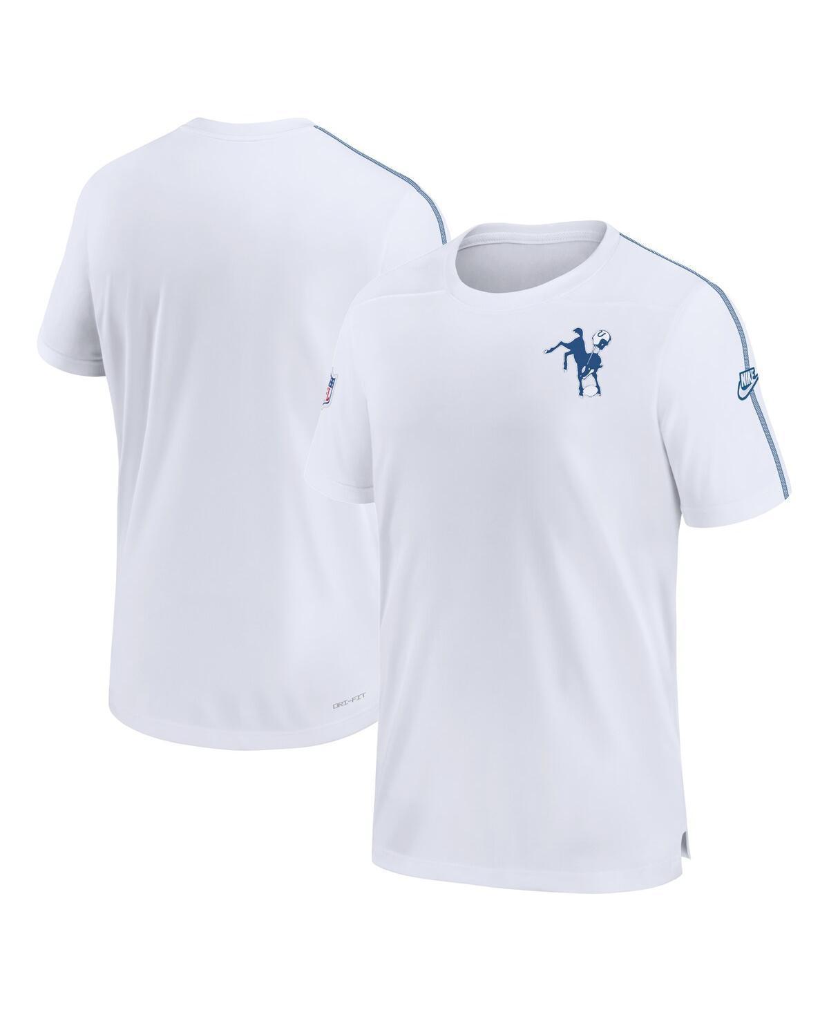 Nike Mens White Indianapolis Colts Sideline Alternate Logo Coach Performance Top Product Image