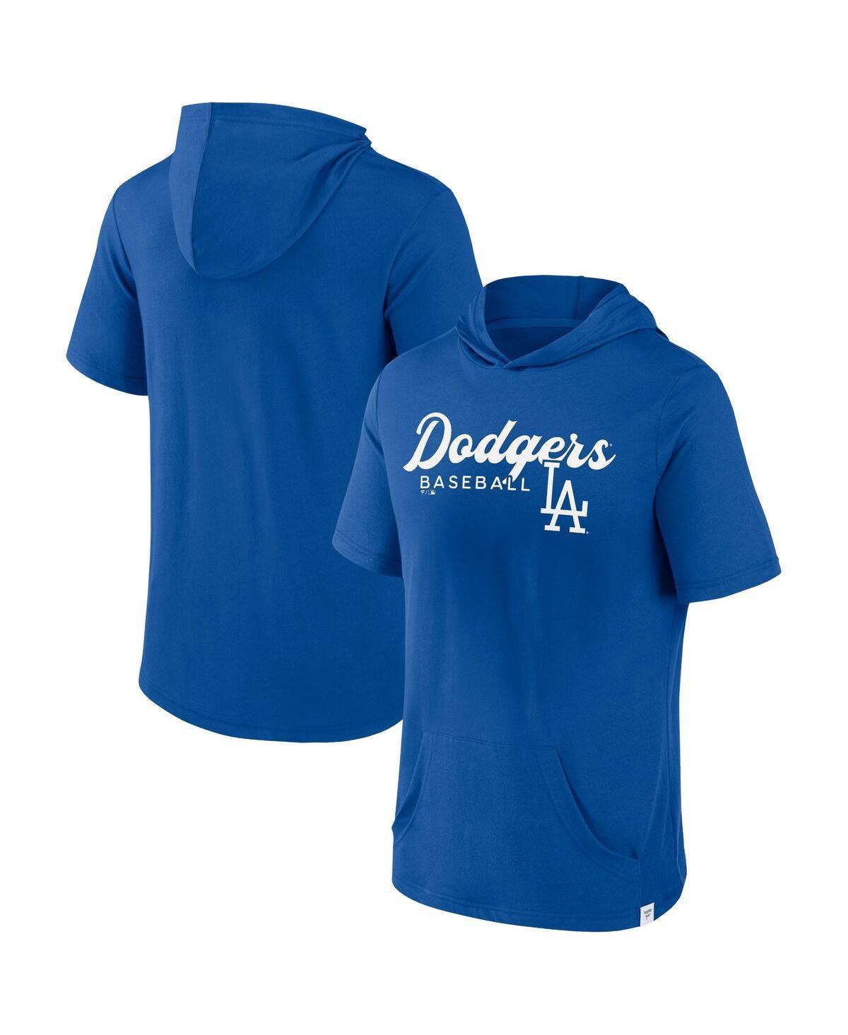 Mens Fanatics Royal Los Angeles Dodgers Offensive Strategy Short Sleeve Pullover Hoodie Product Image