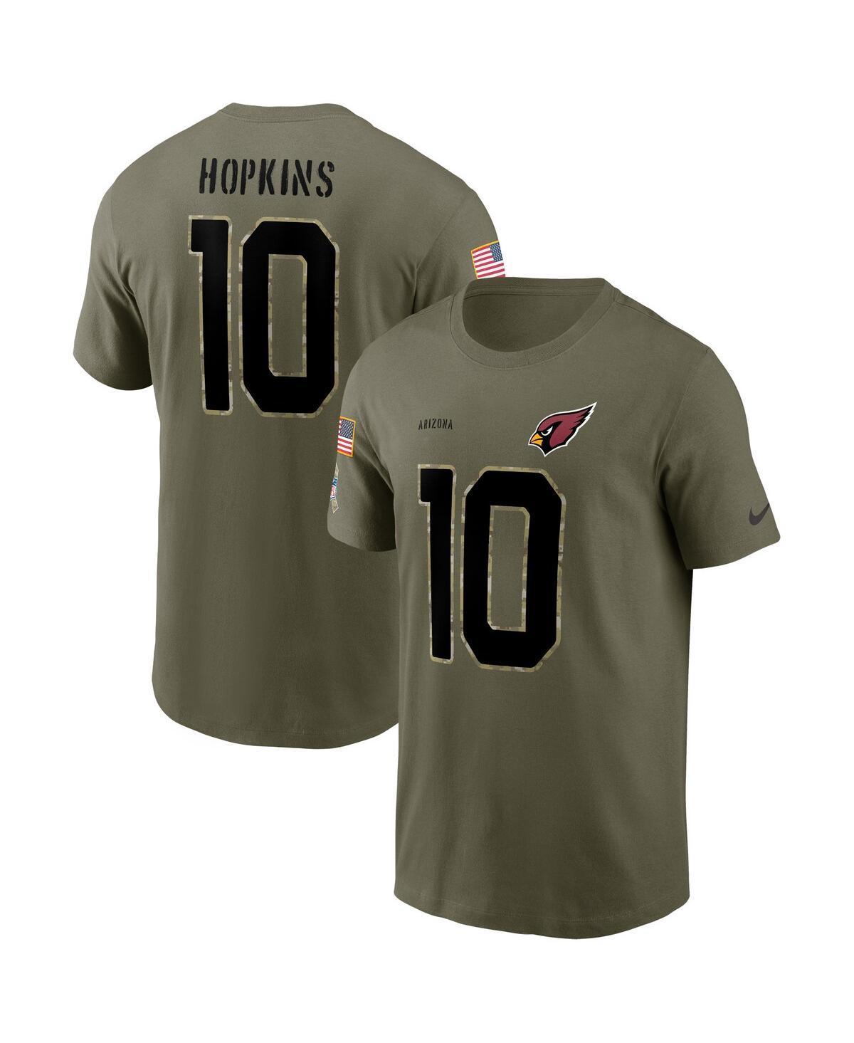 Mens Nike DeAndre Hopkins Olive Arizona Cardinals 2022 Salute To Service Name and Number T-shirt Product Image