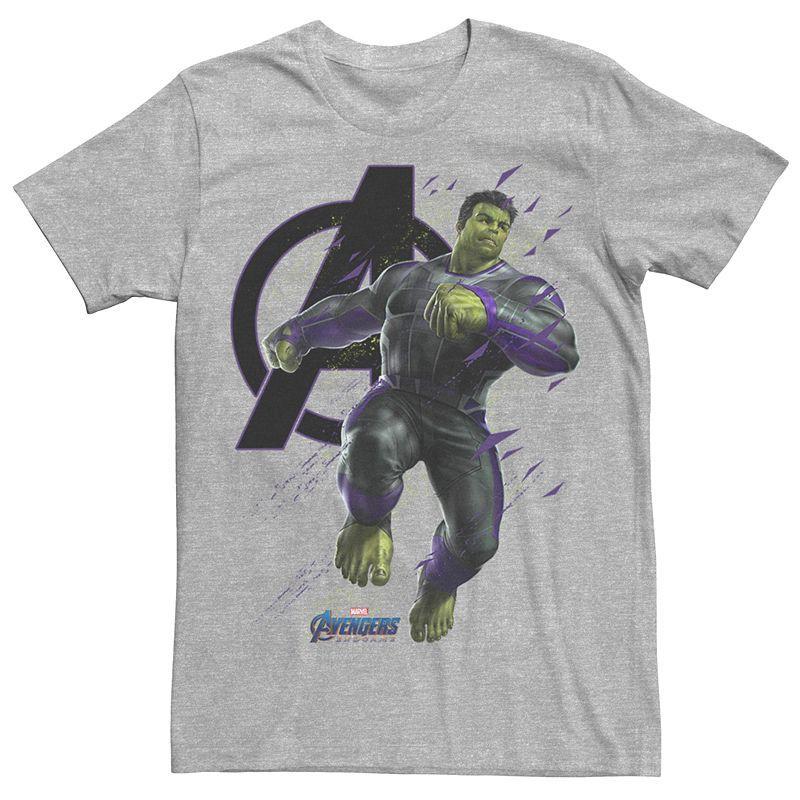 Mens Marvel Avengers Endgame Hulk Space Particles Tee Athletic Grey Product Image