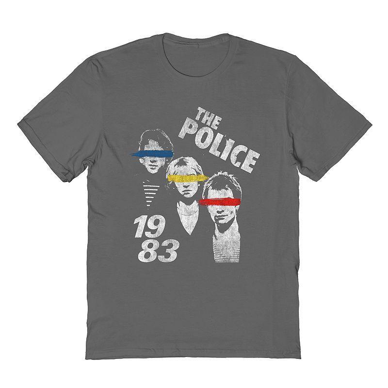 Mens The Police Tee Grey Product Image