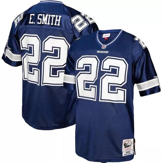 Mens Mitchell & Ness Emmitt Smith Dallas Cowboys 1996 Legacy Replica Jersey Blue Product Image