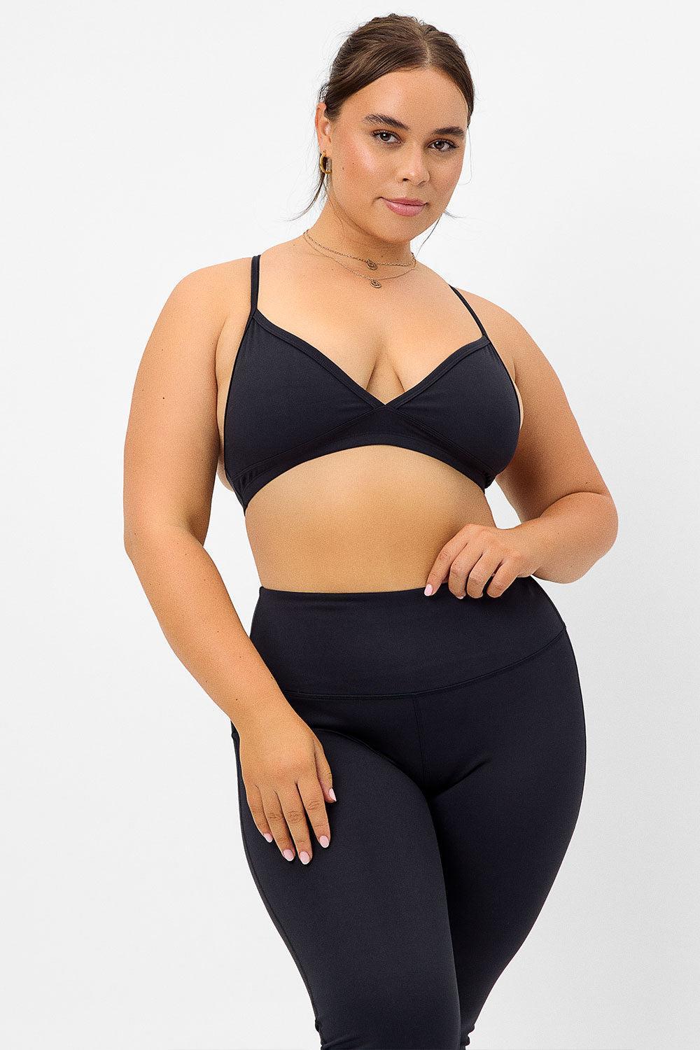 Billie Racerback Sports Bra - Black Product Image