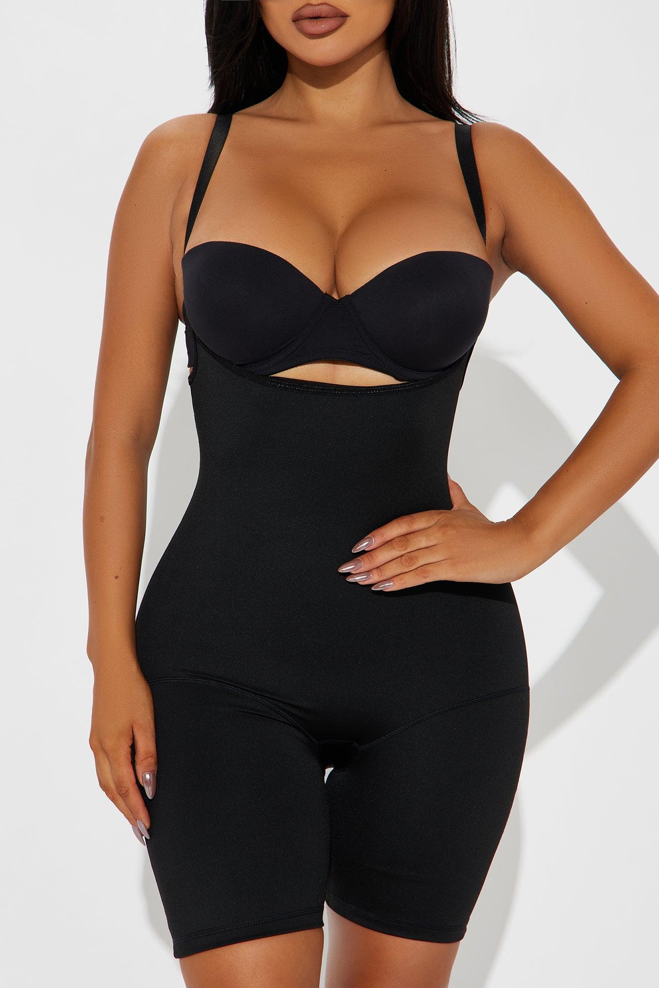 Sculpt Me Seamless Compression Shapewear Romper - Black Product Image