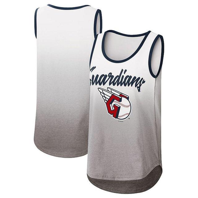 Womens G-III 4Her by Carl Banks White Cleveland Guardians Logo Opening Day Tank Top Product Image