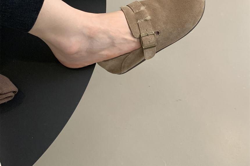 Buckled Fleece-Lined Loafers Product Image