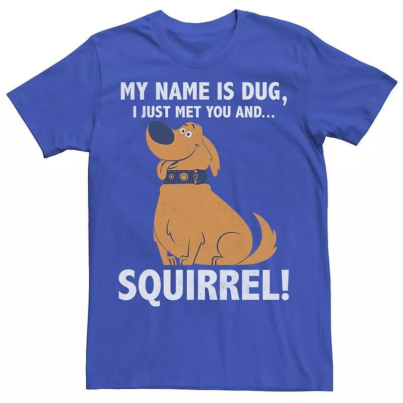 Mens Disney / Pixar UP Dug Just Met and SQUIRREL! Tee Product Image