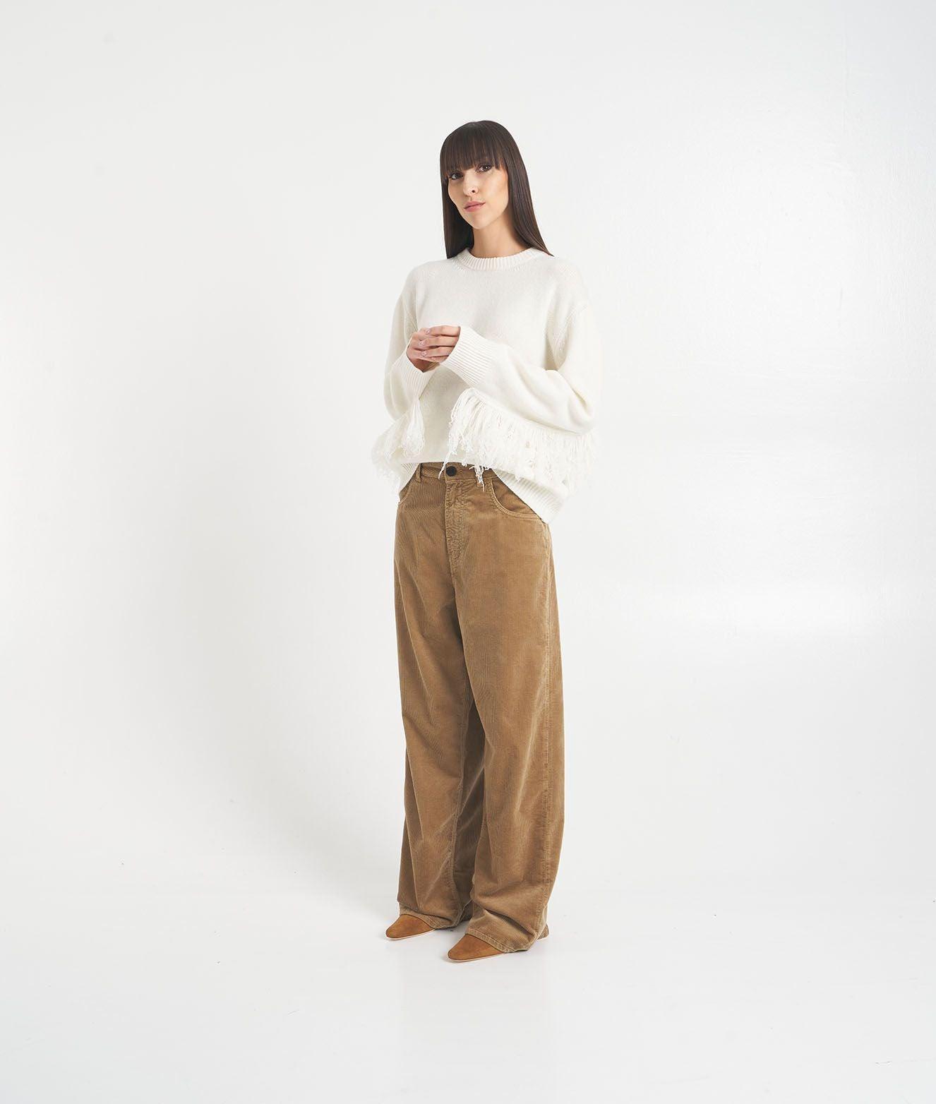 Wide leg corduroy pants Product Image