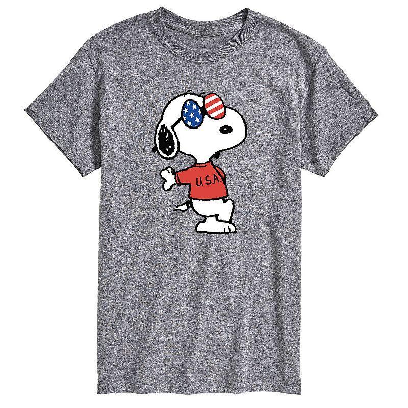 Big & Tall Peanuts Americana Snoopy Tee, Mens Product Image