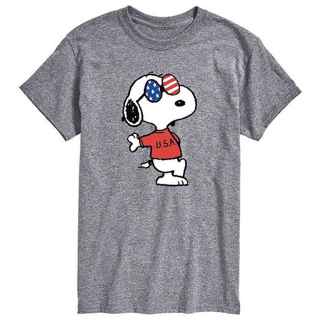 Big & Tall Peanuts Americana Snoopy Tee, Mens Product Image