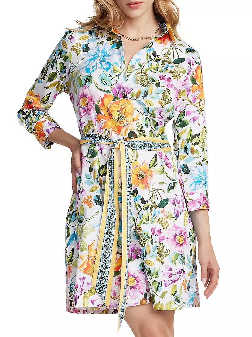 Haven Floral Belted Shirtdress Product Image