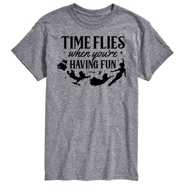 Disneys Peter Pan Big & Tall Time Flies Graphic Tee, Mens Product Image