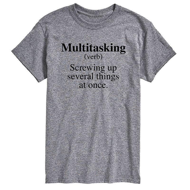 Big & Tall Multitasking Definition Graphic Tee, Mens Product Image